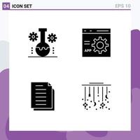 icônes créatives signes et symboles modernes d'ours laboratoire programmation recherche scientifique codage document éléments de conception vectoriels modifiables vecteur