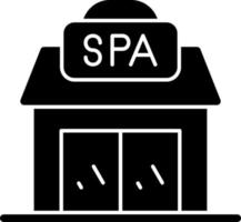 conception d'icône de vecteur de centre de spa
