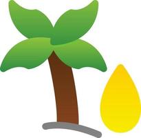 conception d'icône de vecteur d'huile de palme