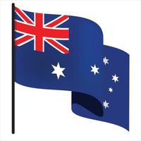 drapeau de l'australie. vecteur. graphique vectoriel du drapeau australien. Le drapeau australien est un symbole de liberté, de patriotisme et d'indépendance.