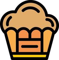 conception d'icône de vecteur de muffin