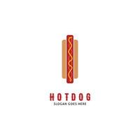 icône de hot-dog logo vectoriel modèle illustration design