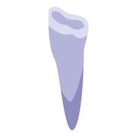 icône de restauration de dent cassée, style isométrique vecteur