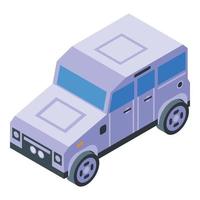 vecteur isométrique d'icône de jeep safari. voiture de véhicule