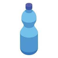 icône de bouteille d'eau minérale, style isométrique vecteur