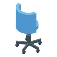 icône de chaise de manucure, style isométrique vecteur