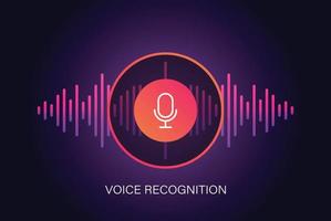 icône d'assistant vocal personnel dans un style plat. illustration vectorielle d'onde sonore audio sur fond isolé. concept d'entreprise de signe de reconnaissance audio. vecteur