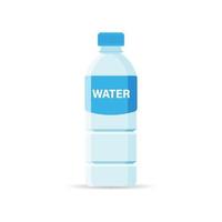 icône de bouteille d'eau dans un style plat. illustration vectorielle de boisson de remise en forme sur fond isolé. concept d'entreprise de signe de boisson saine. vecteur
