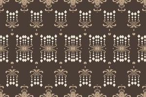 modèle sans couture de croix tribale frontière ikat. ethnique géométrique batik ikkat numérique vecteur conception textile pour impressions tissu sari mughal brosse symbole andains texture kurti kurtis kurtas