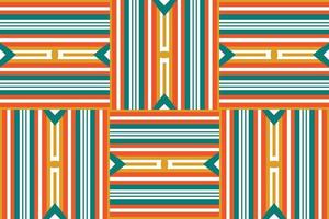 tissu kente tissé à la main motif tribal harmonieux motif oriental ethnique traditionnel pour l'arrière-plan. broderie folklorique, indienne, scandinave, gitane, mexicaine, tapis africain, papier peint. vecteur