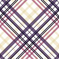 Le textile sans couture à rayures est un tissu à motifs composé de bandes entrecroisées, horizontales et verticales de plusieurs couleurs. les tartans sont considérés comme une icône culturelle de l'écosse. vecteur