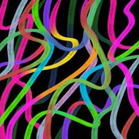 déplacement des lignes colorées de fond abstrait vecteur