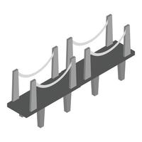 icône du pont de londres, style isométrique vecteur