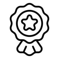 vecteur de contour d'icône d'emblème de société. timbre insigne