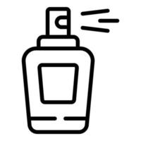 icône de parfum cosmétique coréen, style de contour vecteur