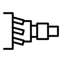 icône du système d'embrayage, style de contour vecteur