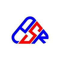 conception créative du logo de lettre psr avec graphique vectoriel, logo psr simple et moderne. vecteur