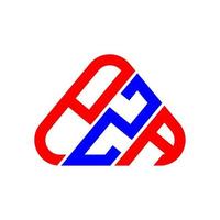 création de logo de lettre pza avec graphique vectoriel, logo pza simple et moderne. vecteur