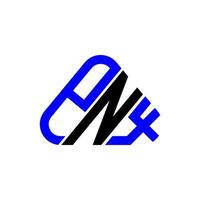 conception créative de logo de lettre pnx avec graphique vectoriel, logo pnx simple et moderne. vecteur