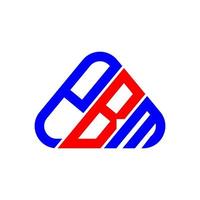 création de logo de lettre pbm avec graphique vectoriel, logo pbm simple et moderne. vecteur