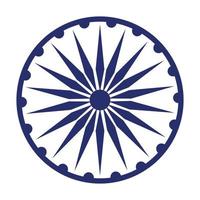 Dessin animé icône symbole chakra ashoka vecteur