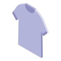 icône de t-shirt en coton, style isométrique vecteur