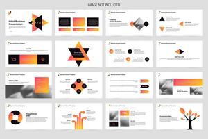 infographie de conception de présentation dentreprise vecteur