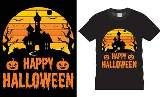 vecteur de conception de tshirt créatif halloween