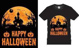 vecteur de conception de tshirt créatif halloween