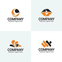 ensemble de logo - concept de logo d'entreprise vecteur