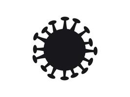 la molécule du coronavirus covid-19. le signe du coronavirus. illustration vectorielle médicale plate vecteur