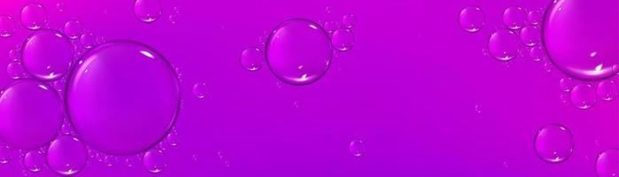 sérum liquide, texture d'huile cosmétique avec bulles vecteur