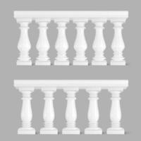 balustrade en marbre blanc, main courante pour balcon vecteur