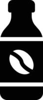 illustration vectorielle de bouteille de café sur fond. symboles de qualité premium. icônes vectorielles pour le concept et la conception graphique. vecteur