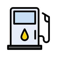 illustration vectorielle de pompe à carburant sur fond.symboles de qualité premium.icônes vectorielles pour le concept et la conception graphique. vecteur