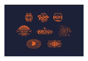 Logo Bronx gratuit et badges vecteur