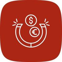 conception d'icône créative d'attraction d'argent vecteur