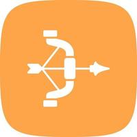 conception d'icône créative de tir à l'arc vecteur