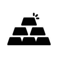 illustration vectorielle de brique d'or sur un fond. symboles de qualité premium. icônes vectorielles pour le concept et la conception graphique. vecteur