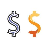 argent logo et icône design illustration vectorielle vecteur