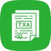 conception d'icônes créatives d'impôts vecteur