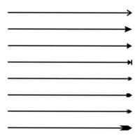 conception de vecteur de flèche de différents styles