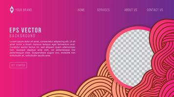 violet gradient wave lines web design abstract background eps 10 vecteur pour site web, page de destination, page d'accueil, page web