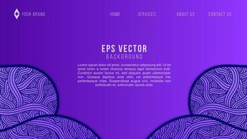 bleu doodle web design abstrait vecteur eps pour site web, page de destination, page d'accueil, page web