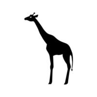 conception de vecteur de silhouette de girafe