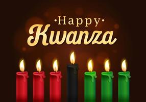 Happy Kwanzaa salutations pour la célébration vecteur