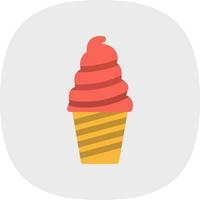 conception d'icône vectorielle de coupe de crème glacée vecteur