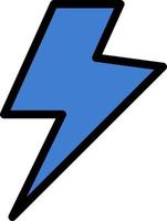 modèle de logo d'entreprise électrique de charge de puissance couleur plate vecteur