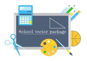 Éléments et icônes vectorielles d'éducation gratuite vecteur