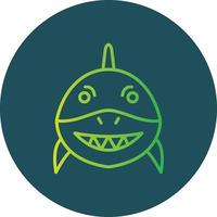 conception d'icône créative de requin vecteur